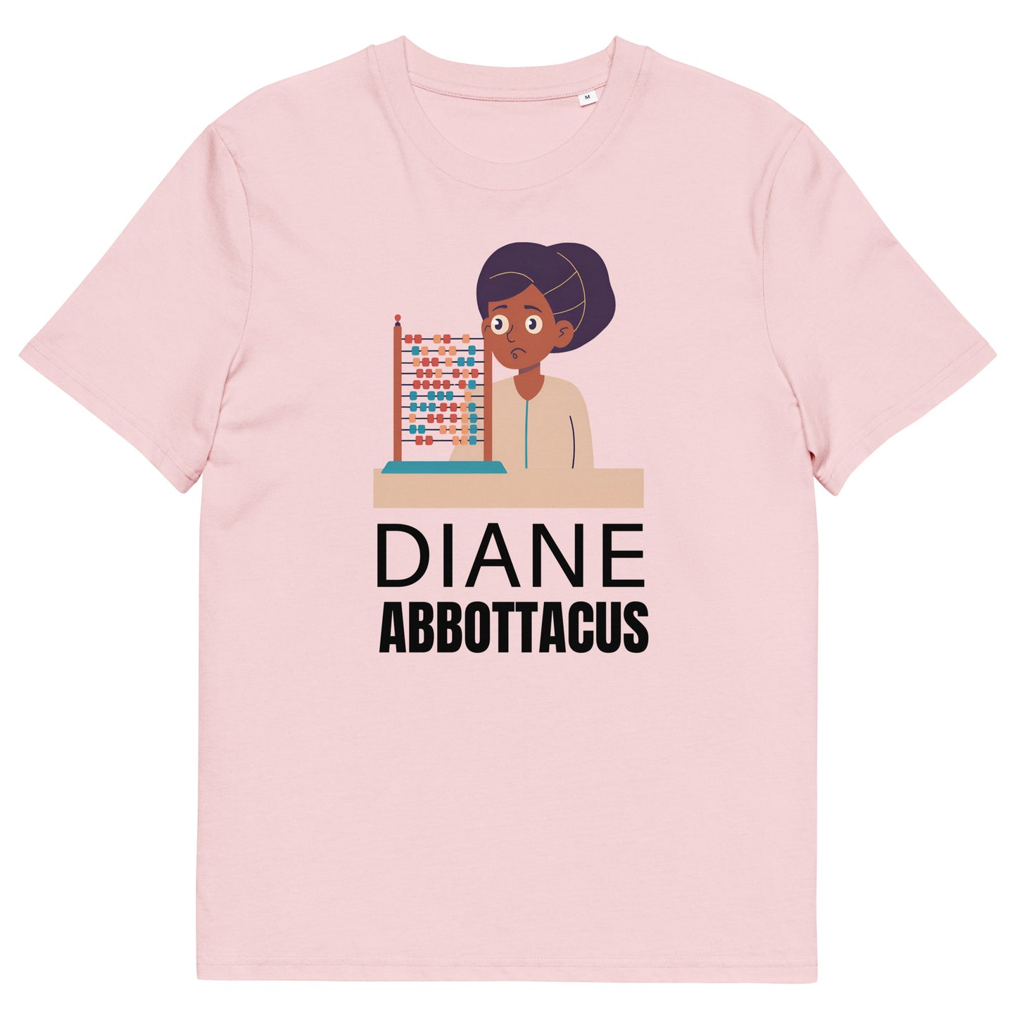 Funny Diane Abbott T-Shirt - "Diane Abbottacus" Slogan with Confused Woman and Abacus Design - Political Satire Shirt