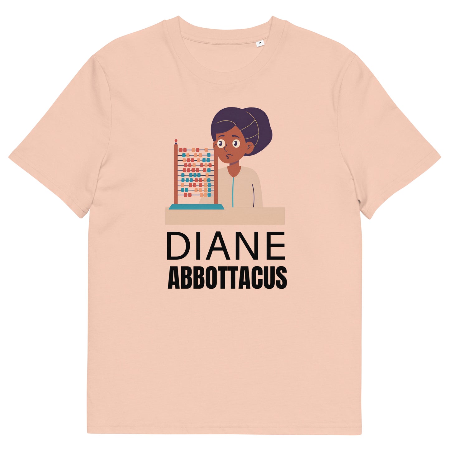 Funny Diane Abbott T-Shirt - "Diane Abbottacus" Slogan with Confused Woman and Abacus Design - Political Satire Shirt