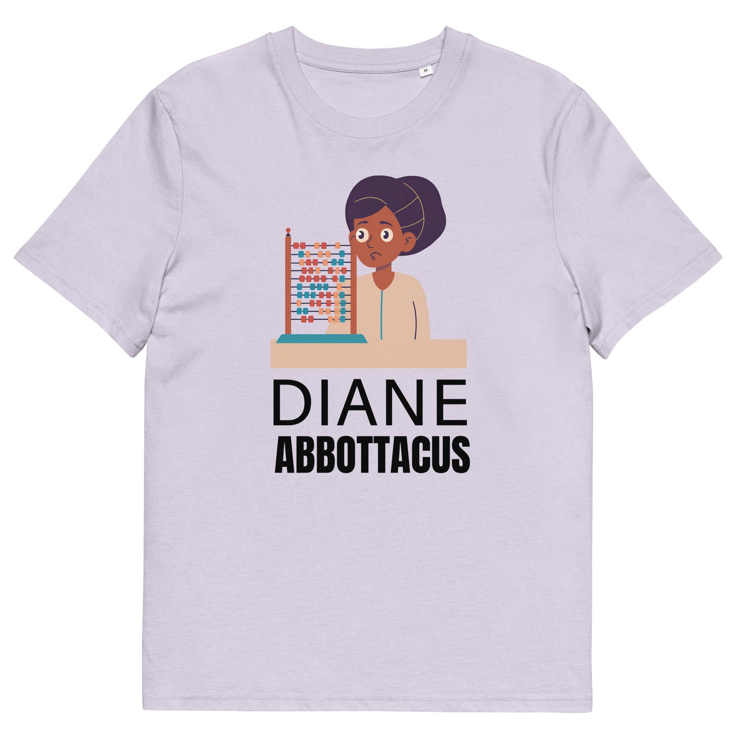 Funny Diane Abbott T-Shirt - "Diane Abbottacus" Slogan with Confused Woman and Abacus Design - Political Satire Shirt