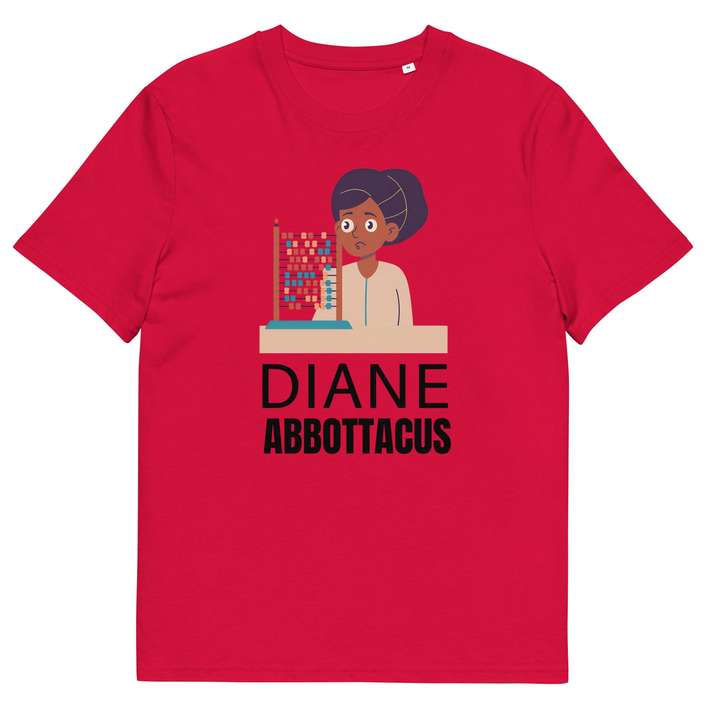Funny Diane Abbott T-Shirt - "Diane Abbottacus" Slogan with Confused Woman and Abacus Design - Political Satire Shirt