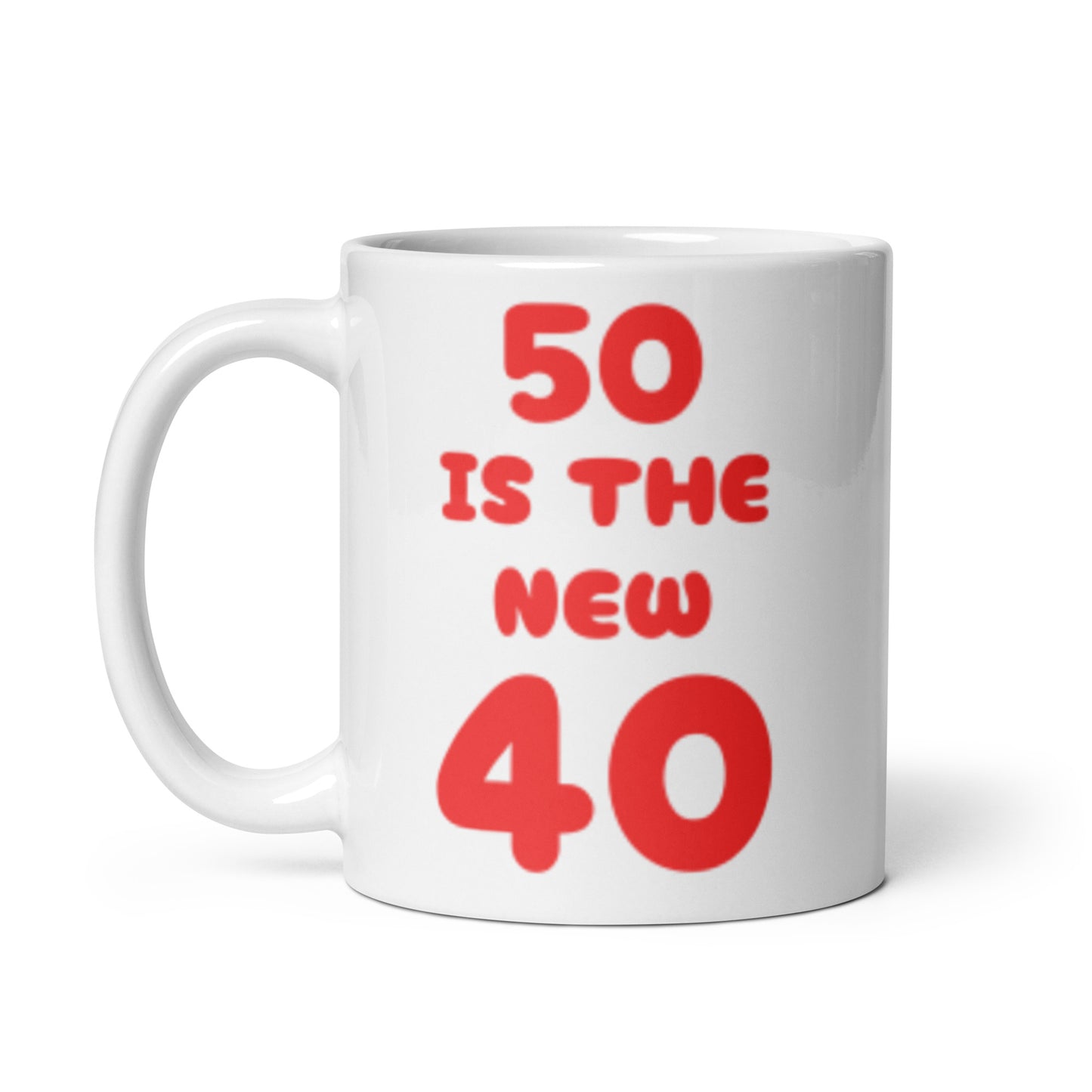 Funny 50 is the New 40 Mug - Perfect gift for a friend or loved one turning 50!