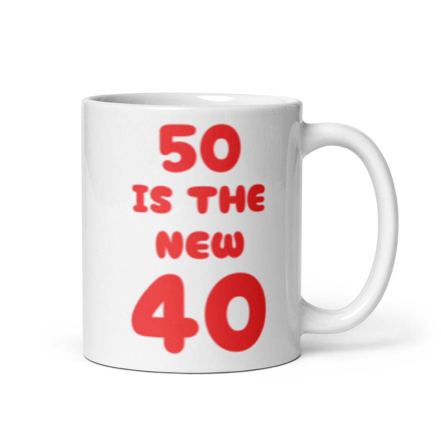 Funny 50 is the New 40 Mug - Perfect gift for a friend or loved one turning 50!