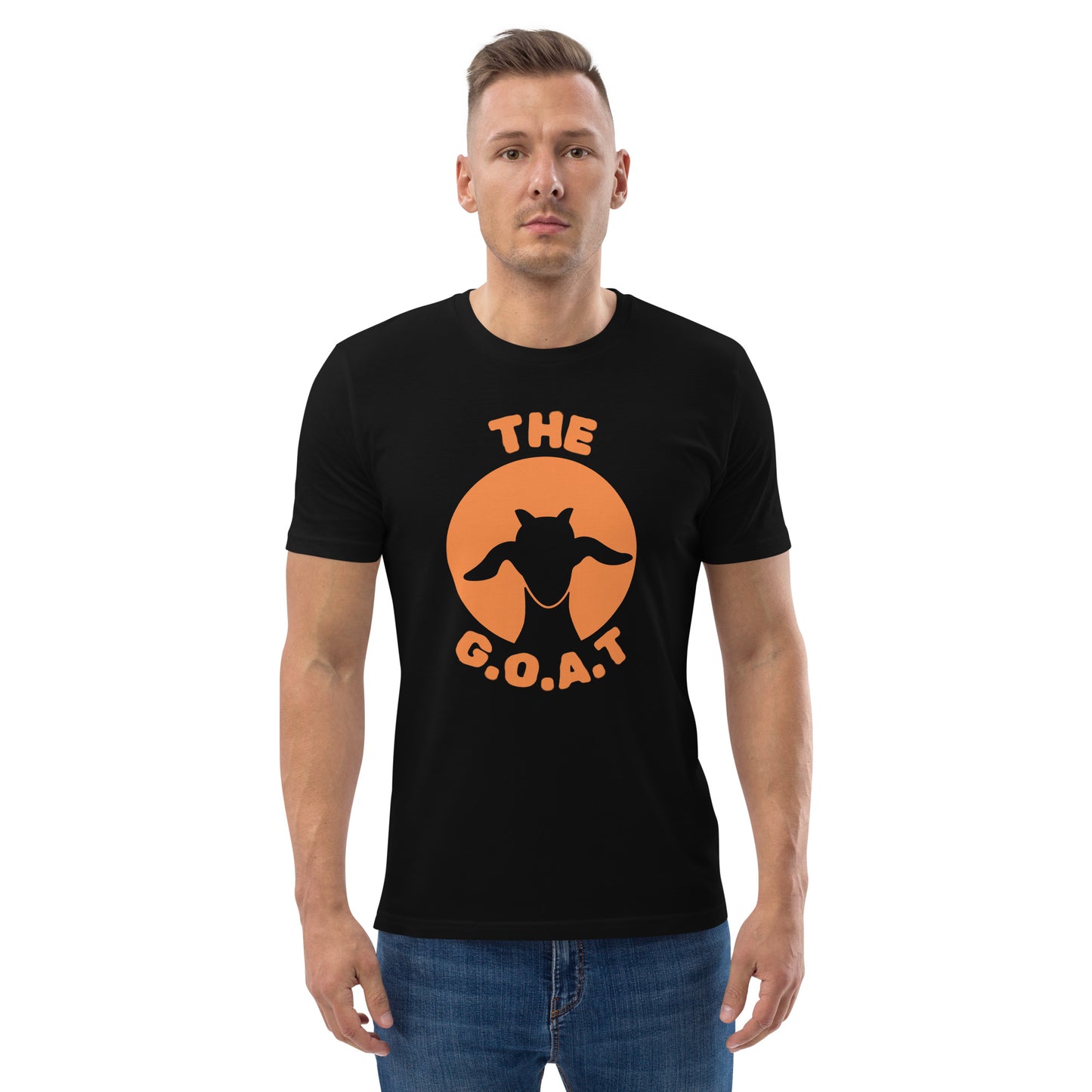 Organic Cotton T-Shirt - "The G.O.A.T" Silhouette Design | Greatest of All Time