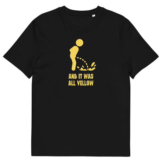 Funny Organic T-Shirt | Clever Coldplay 'Yellow' Wordplay | Humorous Graphic Tee