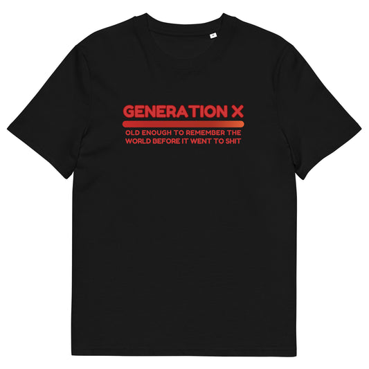 Generation X T-Shirt - Vintage Slogan Tee for Gen X - "Old Enough to Remember" Design