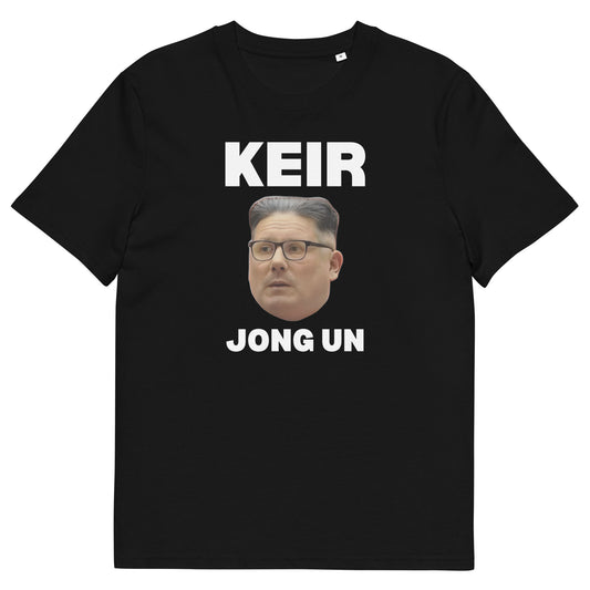 "Keir Jong Un" Anti-Keir Starmer Protest T-Shirt | Political Satire Tee | Kim Jong Un Wannabe