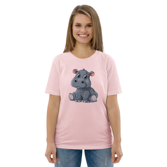 Cute Hippo Quality T-Shirt - Organic Cotton