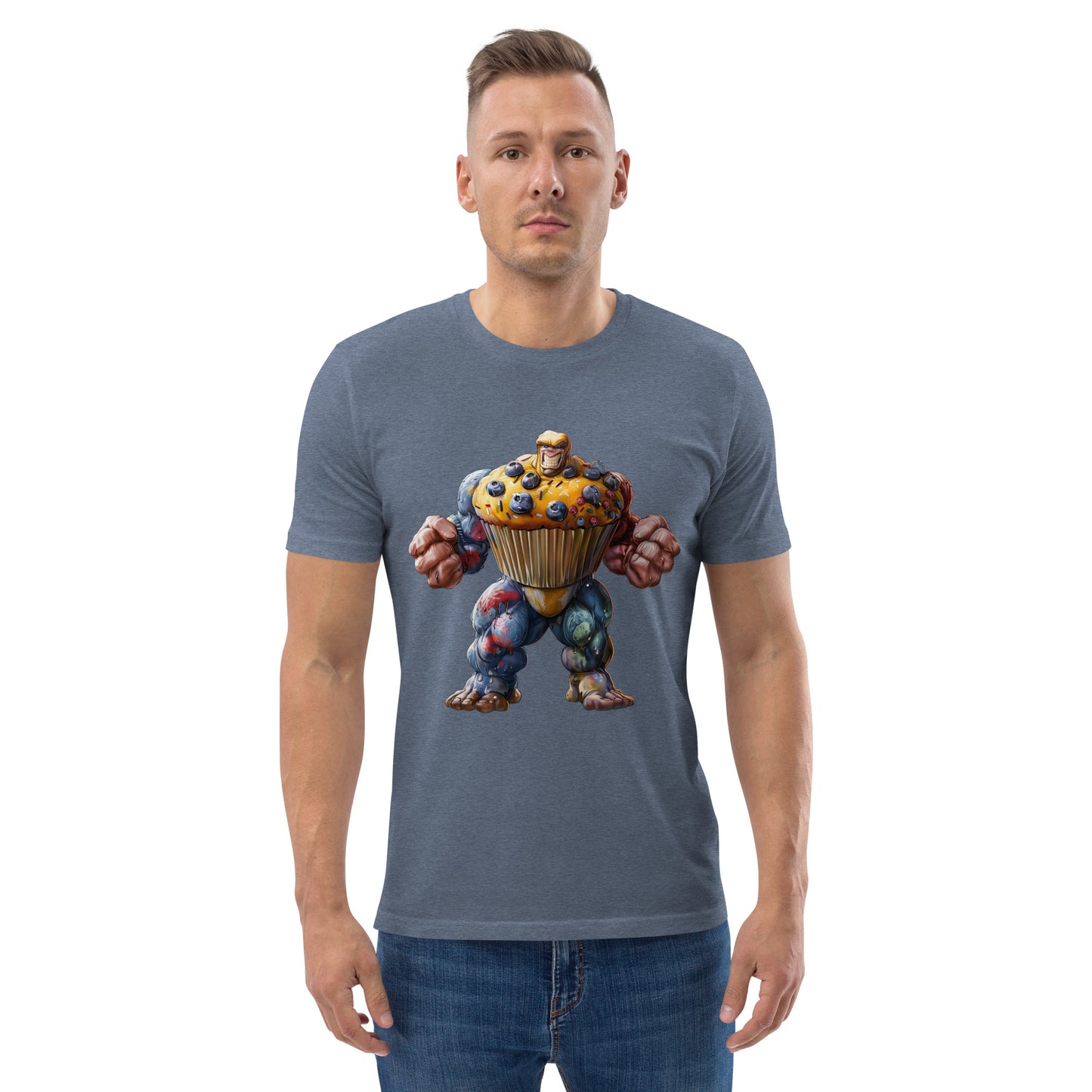 The Paulton Muffin Man - Unique Bespoke Muffin Man T-Shirt by Paulton Designs - Unisex Organic Cotton Tee