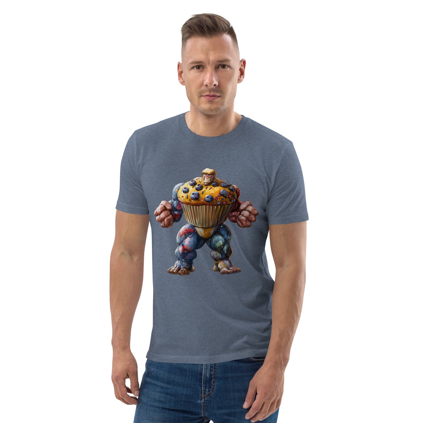 The Paulton Muffin Man - Unique Bespoke Muffin Man T-Shirt by Paulton Designs - Unisex Organic Cotton Tee