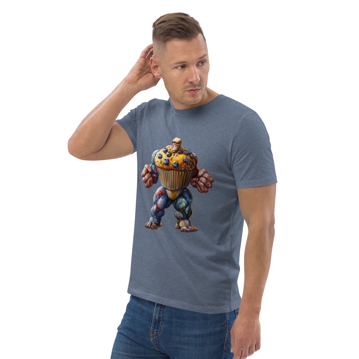 The Paulton Muffin Man - Unique Bespoke Muffin Man T-Shirt by Paulton Designs - Unisex Organic Cotton Tee