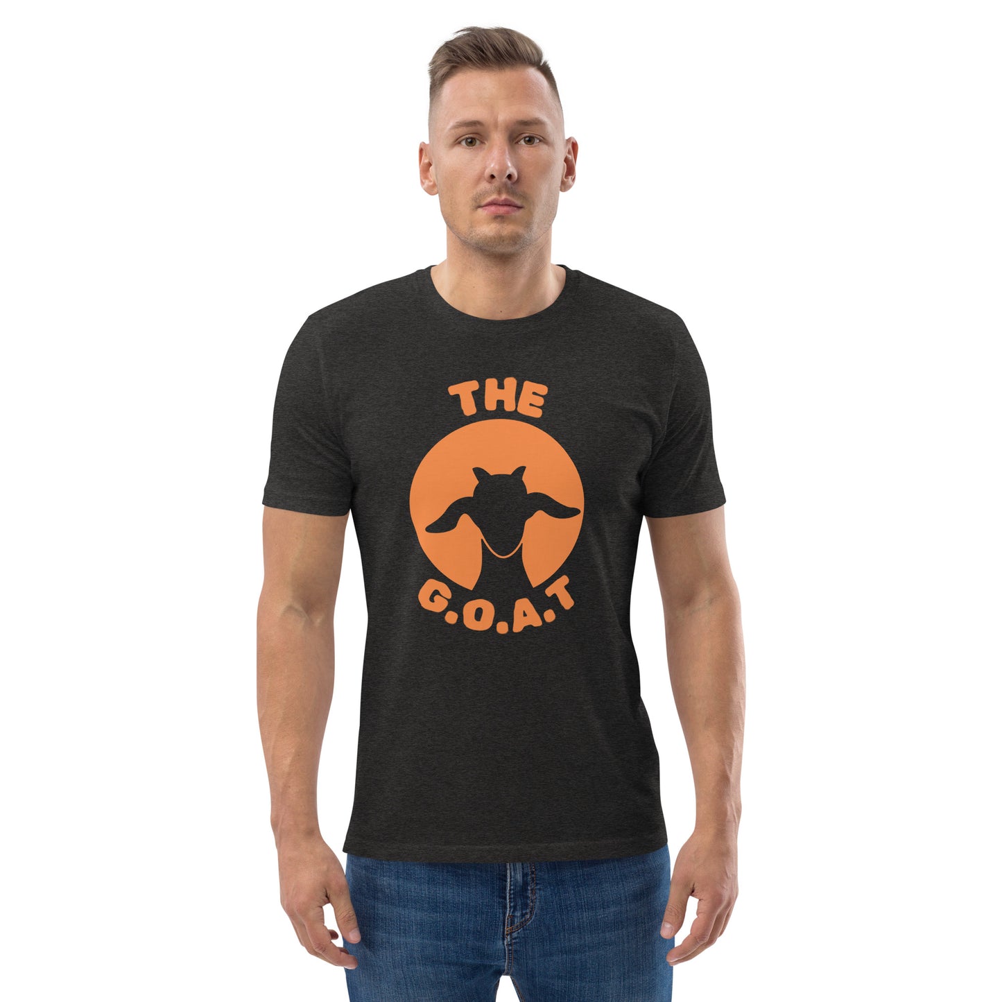 Organic Cotton T-Shirt - "The G.O.A.T" Silhouette Design | Greatest of All Time