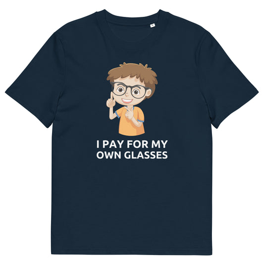 "I Pay For My Own Glasses" T-Shirt – Cheeky Satire on UK Politics | Funny Keir Starmer Parody Tee