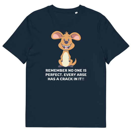 Funny Kangaroo T-Shirt - "Every Arse Has a Crack In It!" Cheeky Humour Tee, Gag Gift Idea