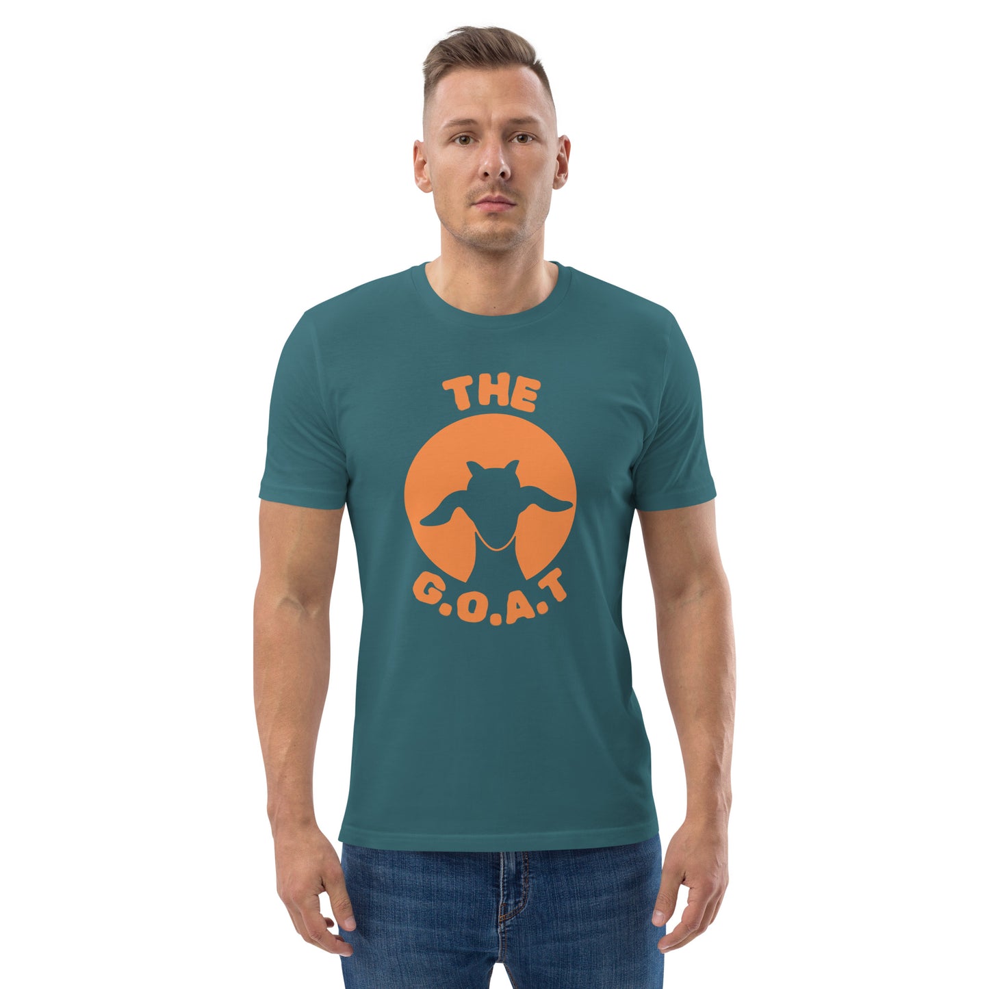 Organic Cotton T-Shirt - "The G.O.A.T" Silhouette Design | Greatest of All Time