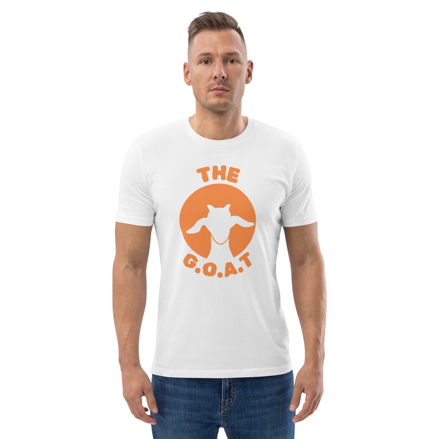 Organic Cotton T-Shirt - "The G.O.A.T" Silhouette Design | Greatest of All Time