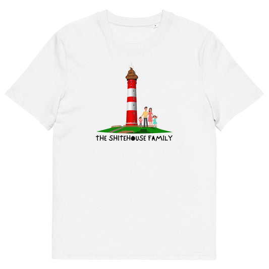 Hilarious "Shitehouse Family" Lighthouse Family Parody T-Shirt – Funny Adult Wordplay Tee