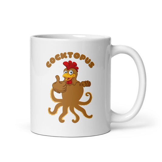 Hilarious Cocktopus Mug - Funny Hybrid Animal Coffee Cup, Unique Gag Gift for Friends & Family